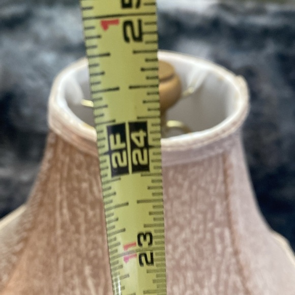 Elegant Gold Elephant Table Lamp with Beaded Trimmed Cloth shade - Picture 15 of 17